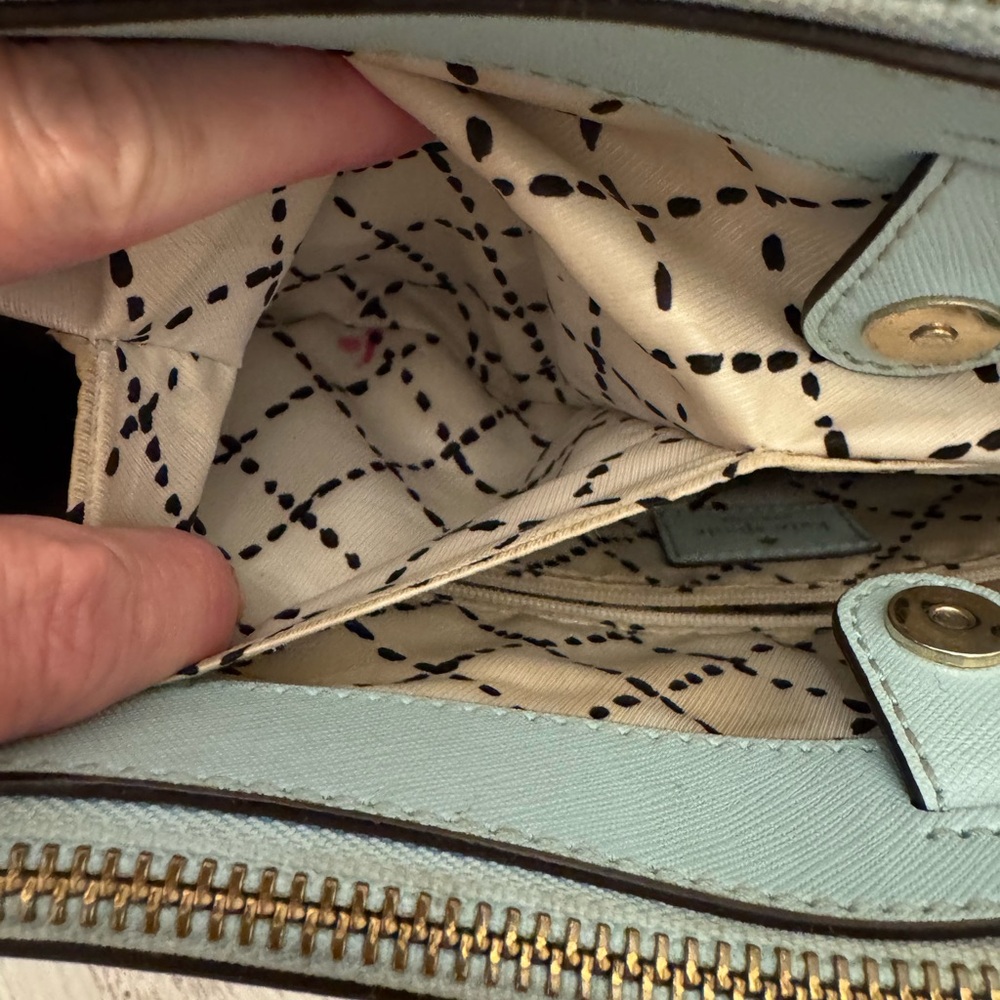 Kate Spade NY Newbury Lane Loden Light Blue Satchel & Matching Wallet - Picture 13 of 16